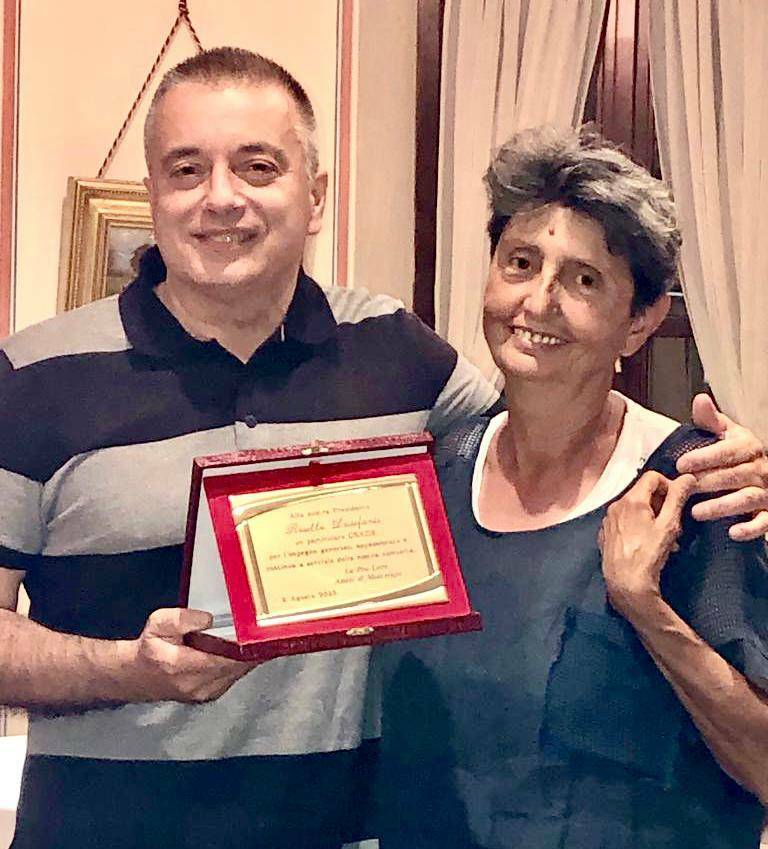 La Pro loco di Montelupo Albese ha premiato la sua presidente Rosella Destefanis