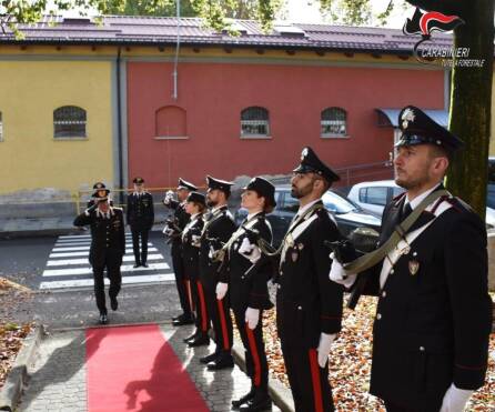 Il generale C.A. Andrea Rispoli in visita al Comando Carabinieri Forestale di Cuneo