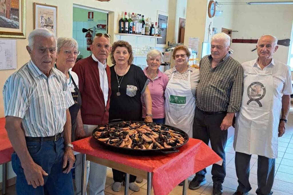 La Paella al Pranzo di San Michele dei Pensionati di Fontanelle di Boves