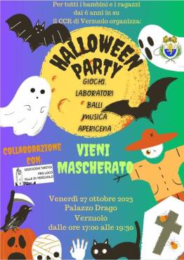 A Verzuolo si festeggia Halloween con due eventi per i giovani e i bambini
