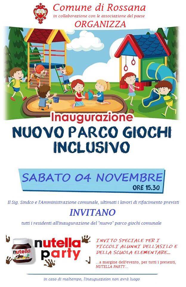Inaugurazione Nuovo Parco Giochi Inclusivo - Rossana