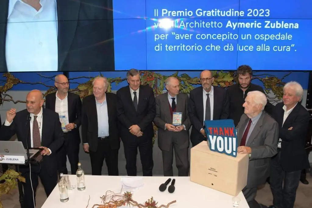 Al progettista dell’ospedale Michele e Pietro Ferrero il premio Gratitudine della Fondazione Ospedale Alba-Bra