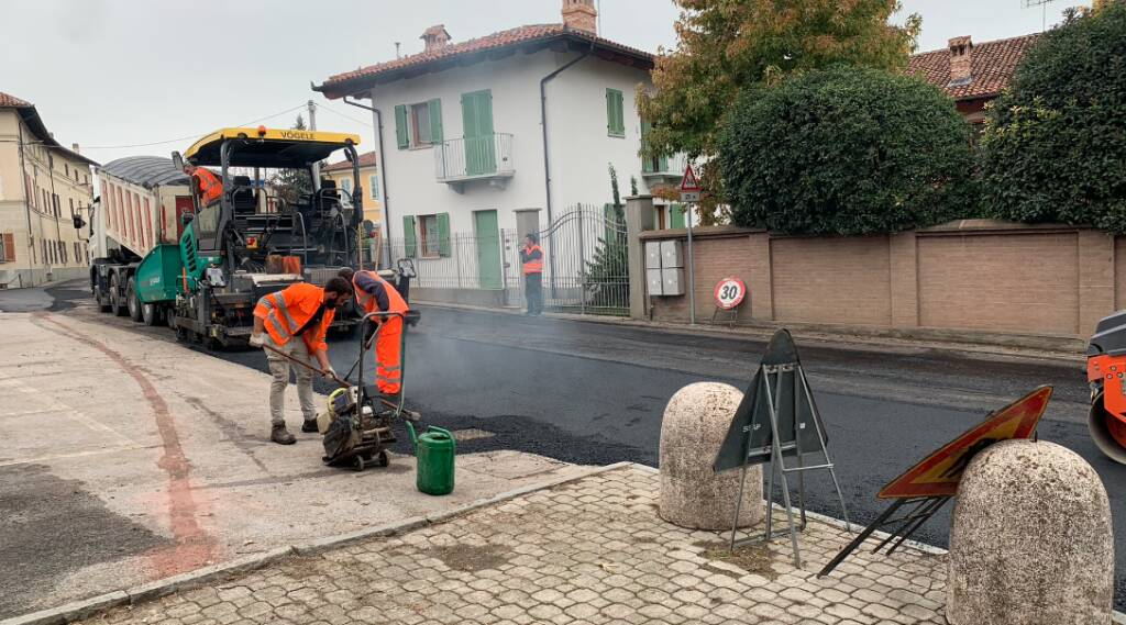 Savigliano, terminati i lavori di asfaltatura in frazione Levaldigi