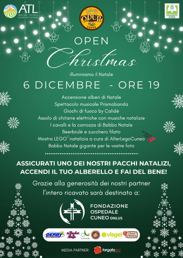 All’Open Baladin di Cuneo torna l’evento “Open Christmas”