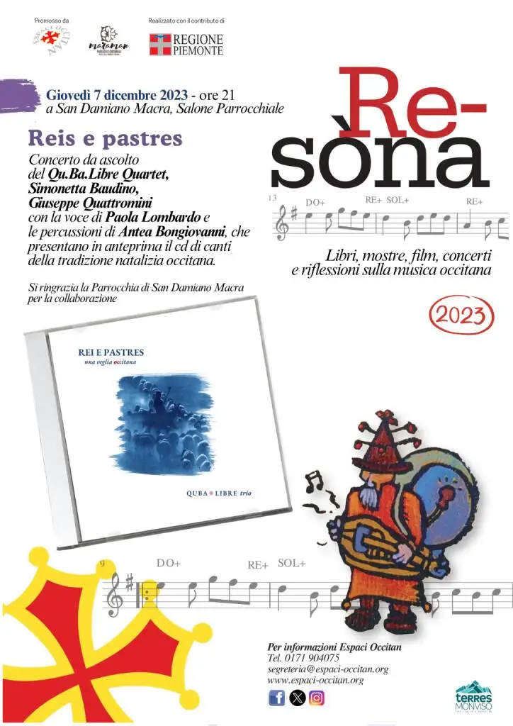 Anteprima Reis e pastres, cd di canti della tradizione natalizia occitana a San Damiano Macra