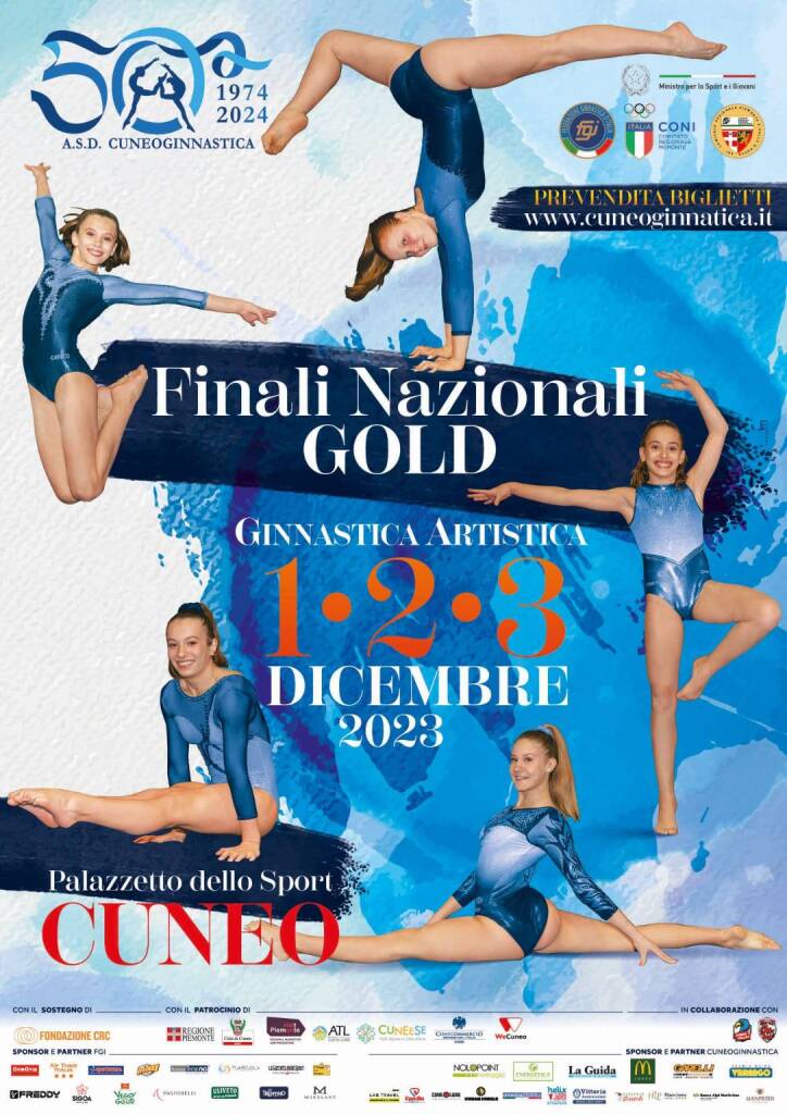 A Cuneo arrivano i campionati nazionali di ginnastica artistica
