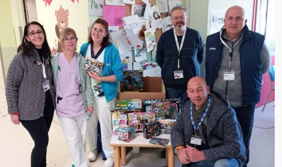 Lego donati ai reparti di Pediatria degli ospedali di Cuneo e di Savigliano