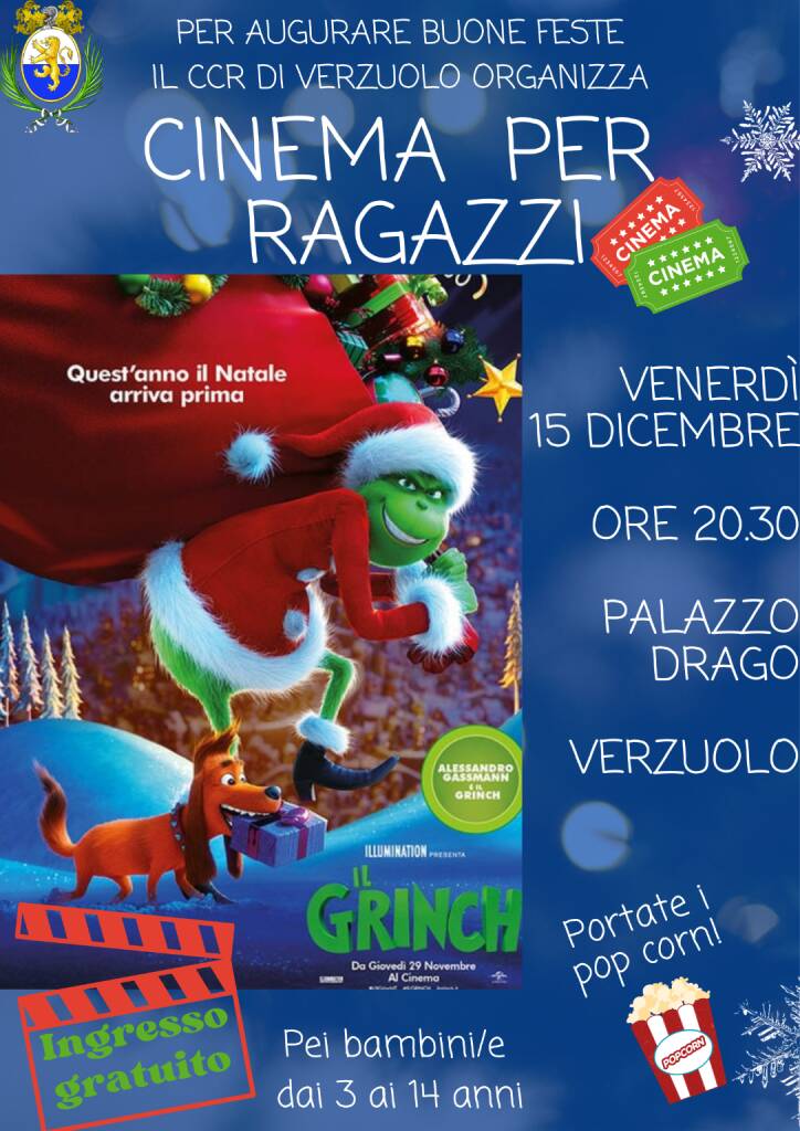 Locandina Cinema per ragazzi - Verzuolo