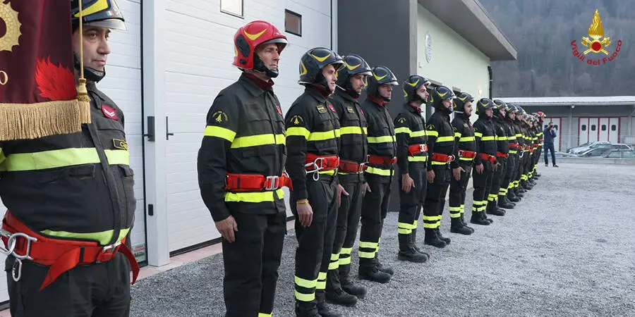 Inaugurata la nuova sede del distaccamento dei Vigili del fuoco volontari di Venasca