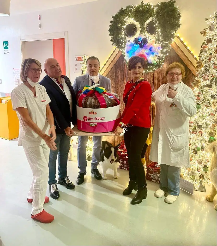 Dalla Bra Servizi un panettone di venti chili per l’ospedale Regina Margherita di Torino