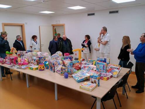 Consegnati in Pediatria a Verduno i giochi donati da tante famiglie