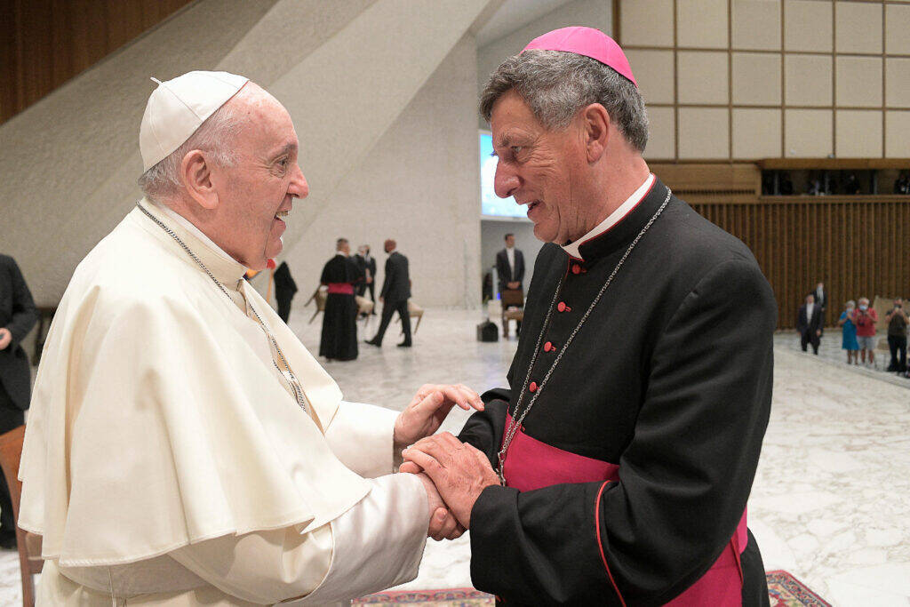 Monsignor Delbosco e Papa Francesco 