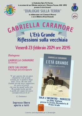 A Morozzo c’è l’autrice e conduttrice radiofonica Gabriella Caramore