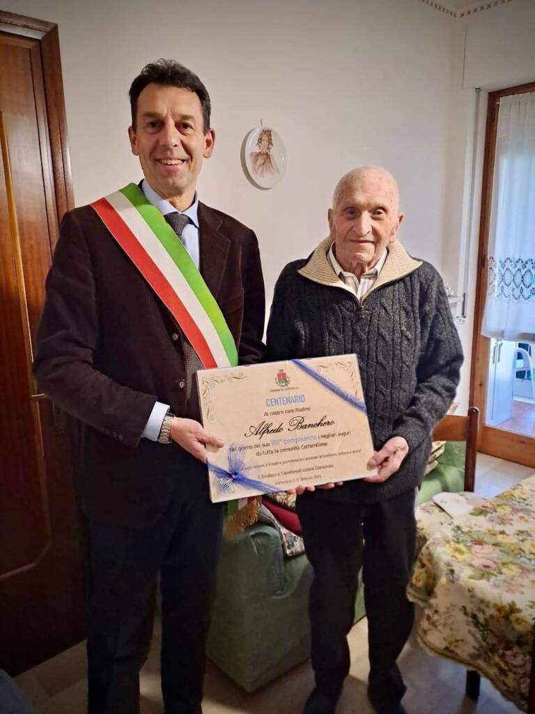 Cortemilia ha festeggiato i 100 anni di “nonno” Alfredo