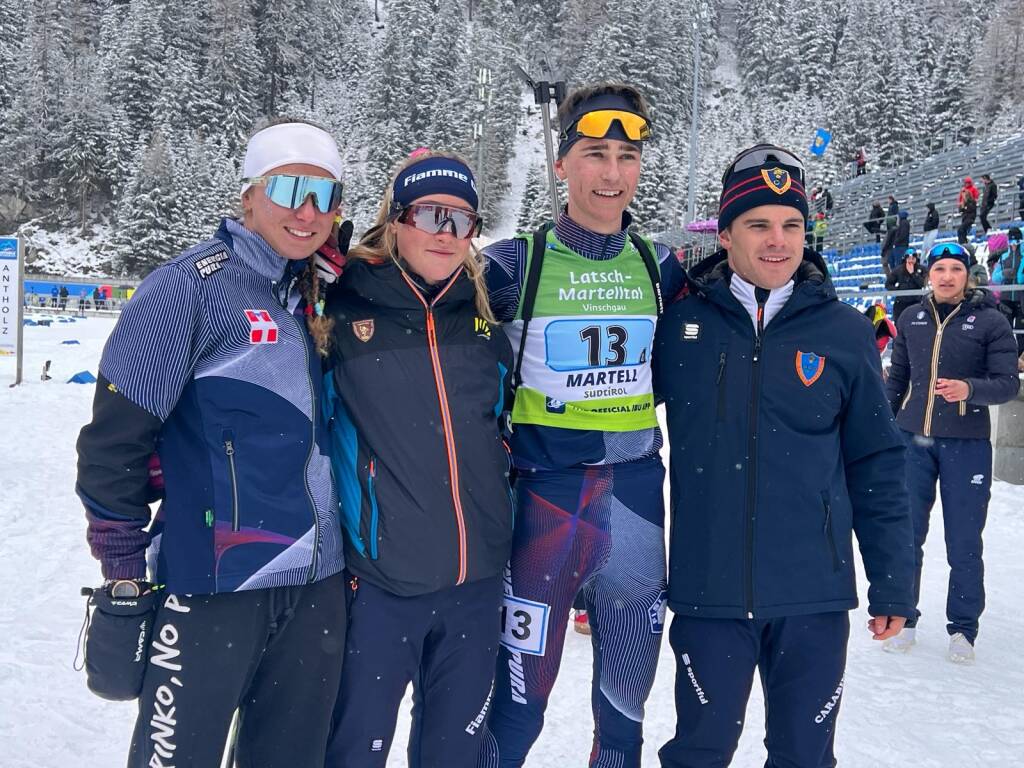 Biathlon, oro e argento per le staffette cuneesi ai Campionati Italiani