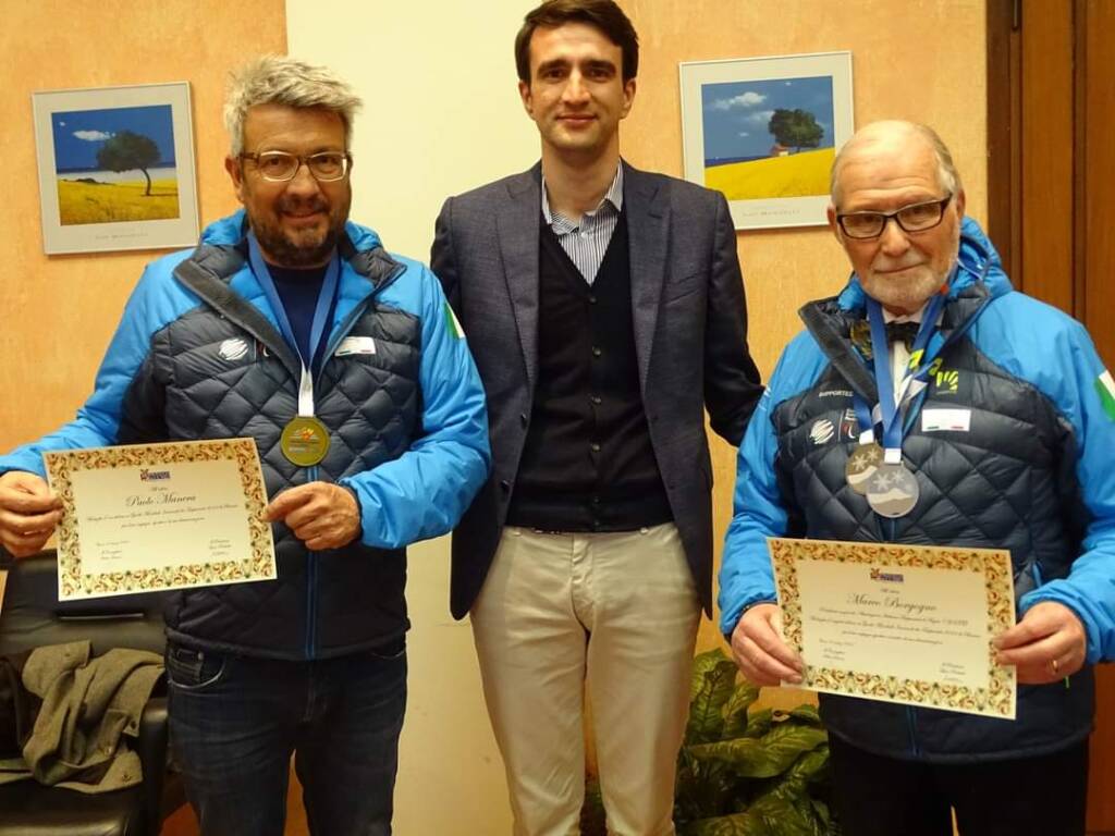 Premiati in Provincia Manera e Borgogno, vincitori dei Giochi mondiali invernali dei trapiantati