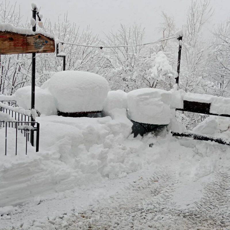 Neve a Palanfrè 3 marzo 2024 (foto sito L’Albergh di Palanfrè)