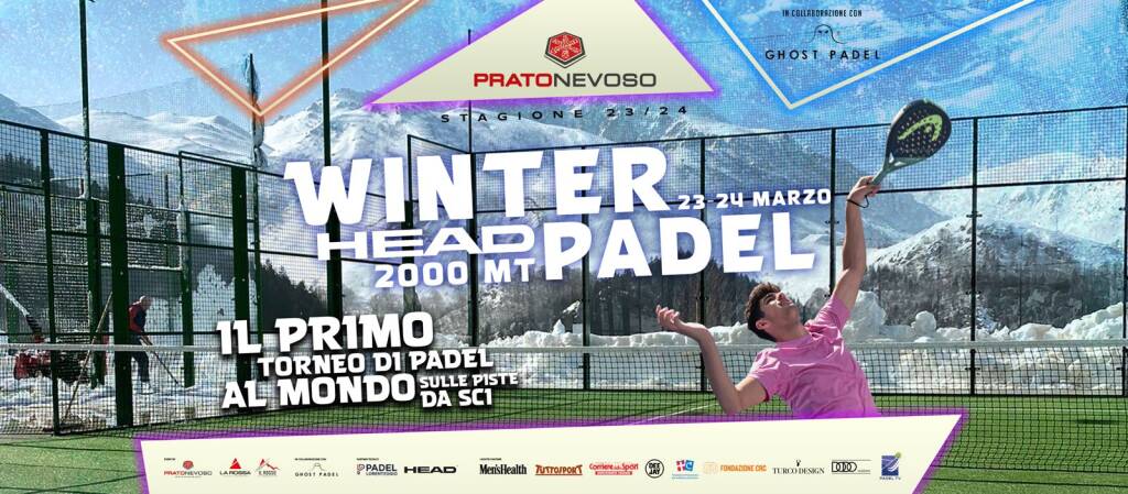 A Prato Nevoso il primo torneo al mondo di padel a quota 2000 metri