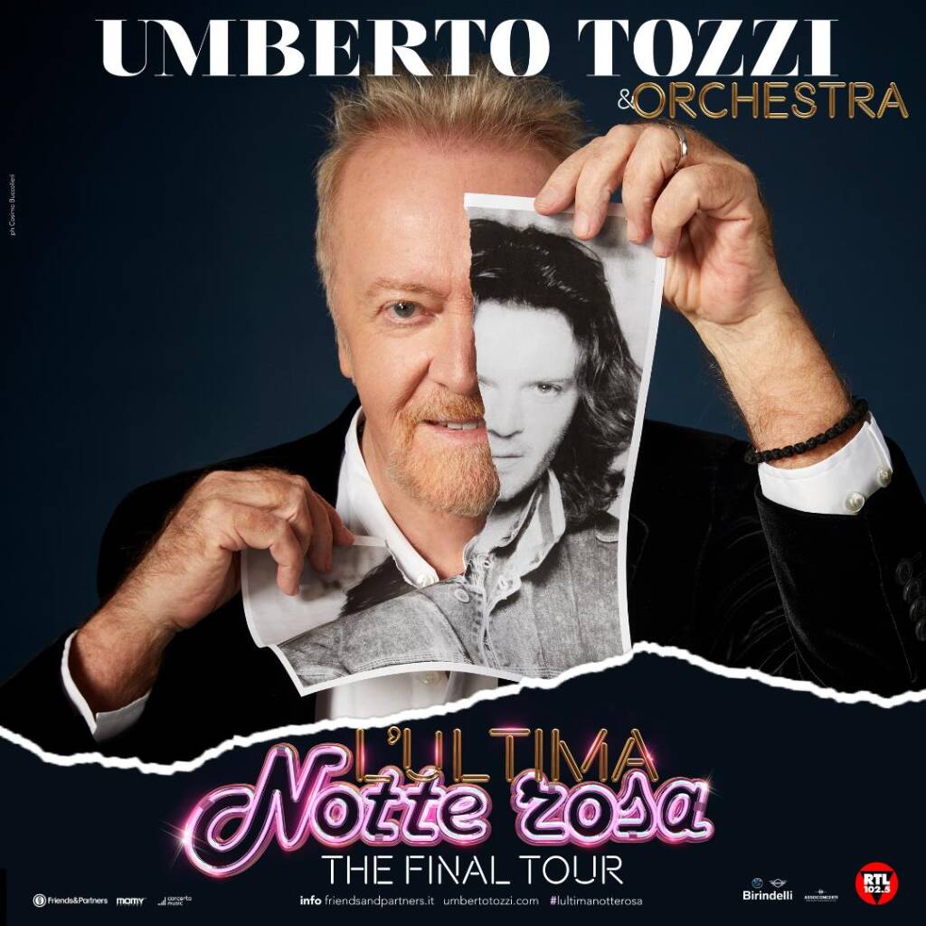 Umberto Tozzi a Cervere per una tappa del tour con cui dà l’addio ai live