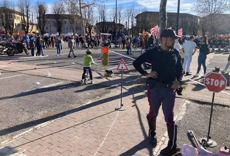 La Polizia Stradale cuneese al Motoraduno Nazionale di Primavera di Fossano