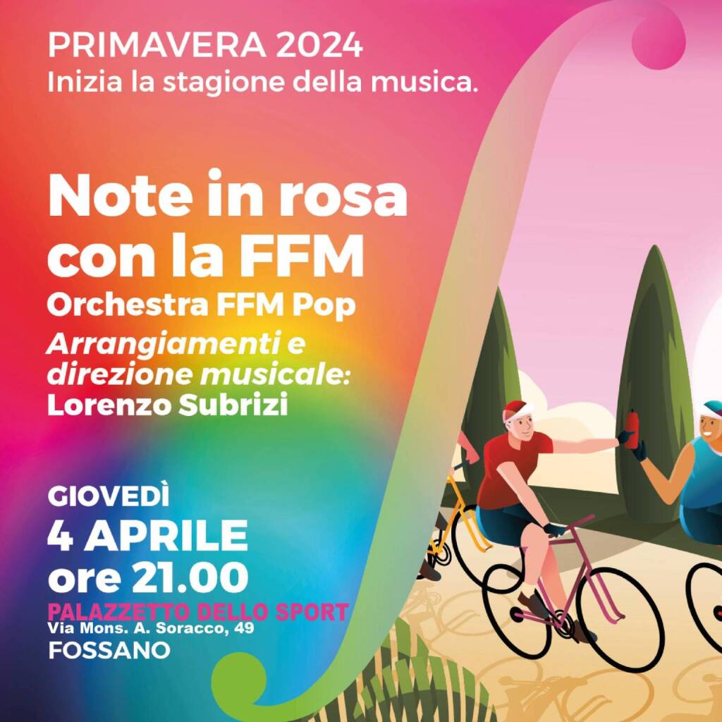 A Fossano uno spettacolo musicale per avvicinarsi al Giro d’Italia