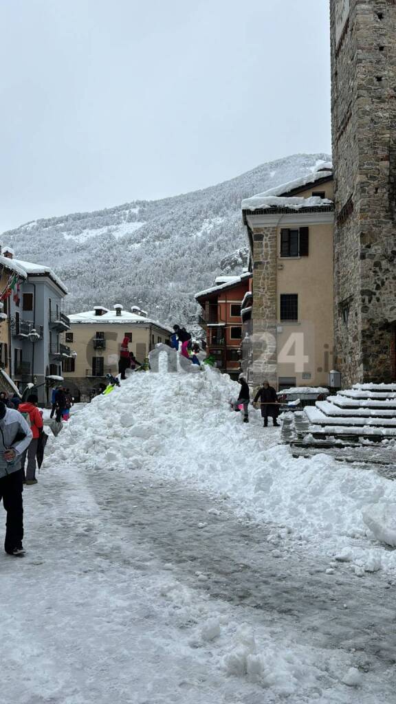 Nevicata a Limone Piemonte