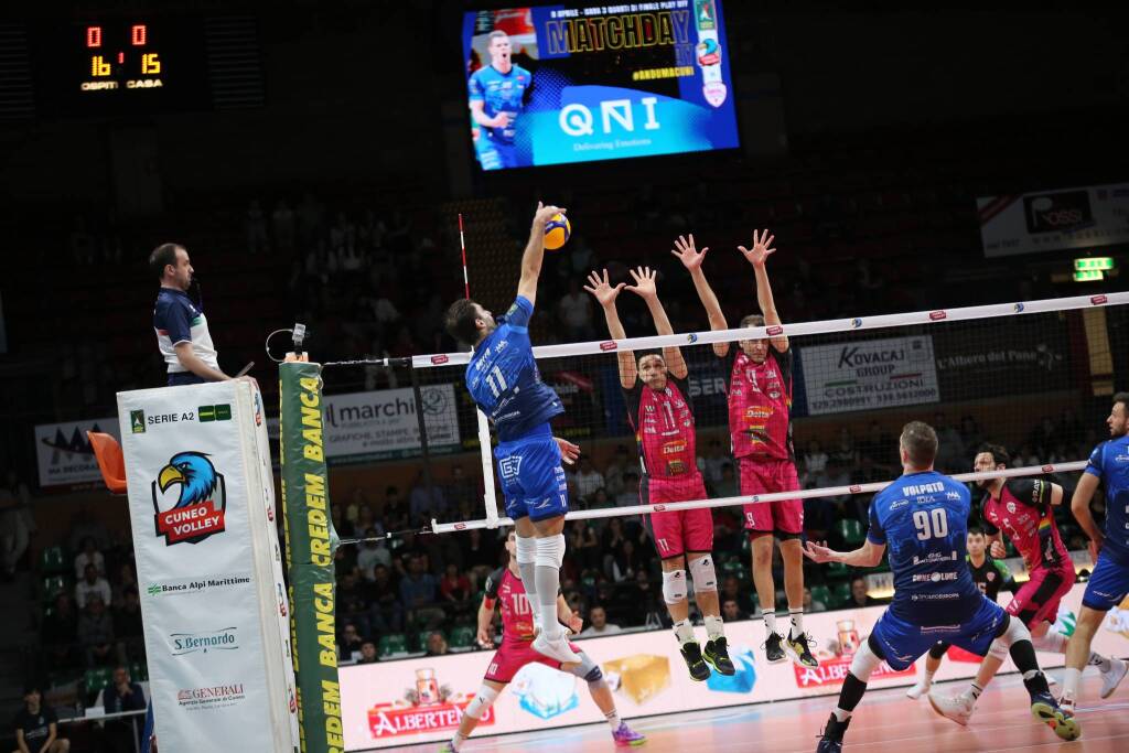Volley maschile, Porto Viro vince ancora a Cuneo e va in semifinale dei Playoff Promozione