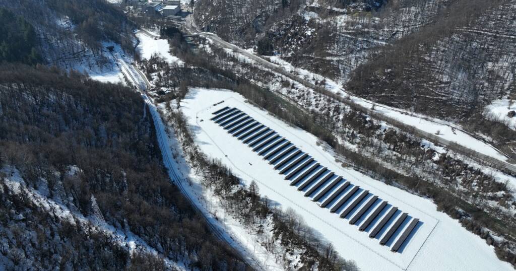 A Robilante il fotovoltaico che sfrutta i riflessi del sole sulla neve