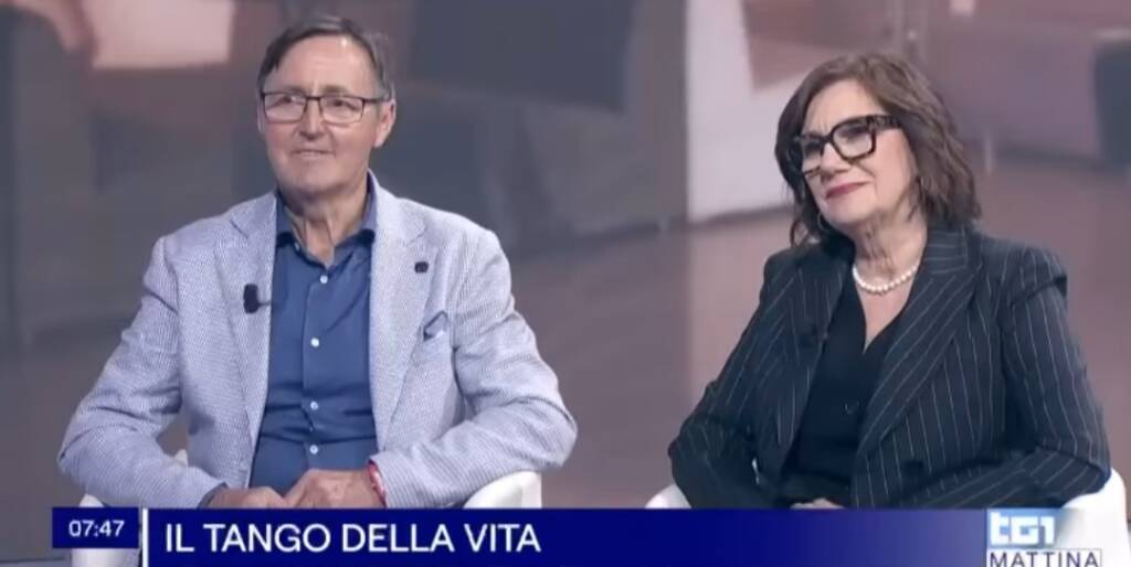 I cuneesi Claudio Rabbia e Ivana Revelli parlano di tangoterapia a TG1 Mattina