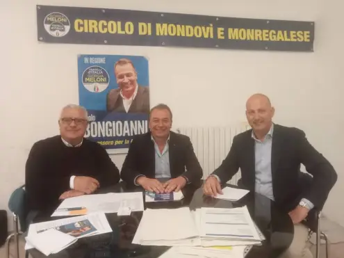 L’incontro tra Paolo Bongioanni e le liste civiche del centrodestra monregalese