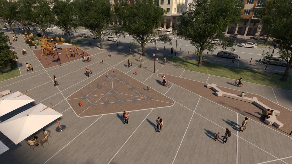 render nuova piazza europa