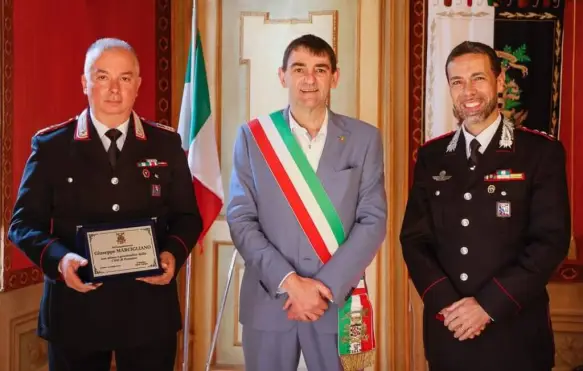 Fossano ringrazia il Luogotenente Giuseppe Marcigliano, prossimo alla pensione