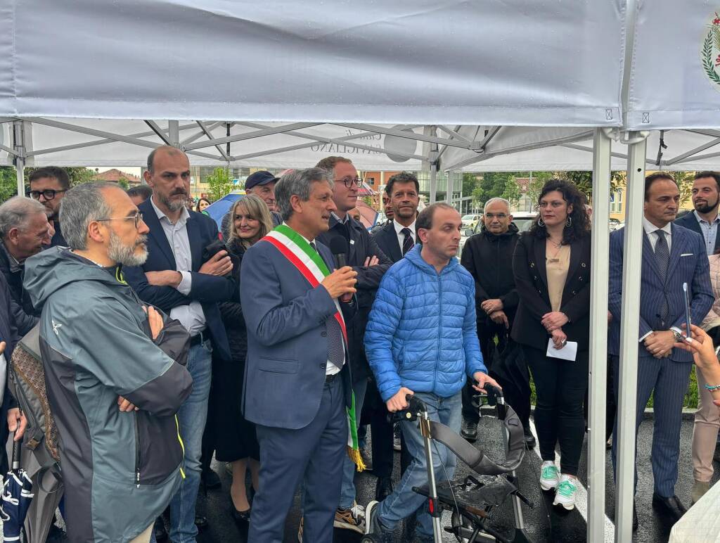 Savigliano, inaugurata la nuova piazza Schiaparelli &#8211; LE IMMAGINI