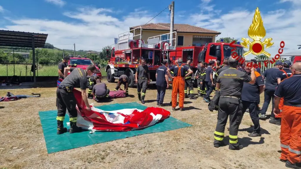 A Ceva i Vigili del Fuoco di Cuneo con l’AIB Piemonte insieme per la lotta antincendio boschivo