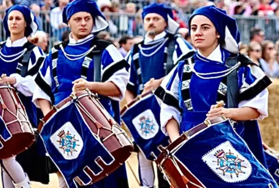 Alba, Borgo San Lorenzo festeggia 40 anni del gruppo sbandieratori e musici