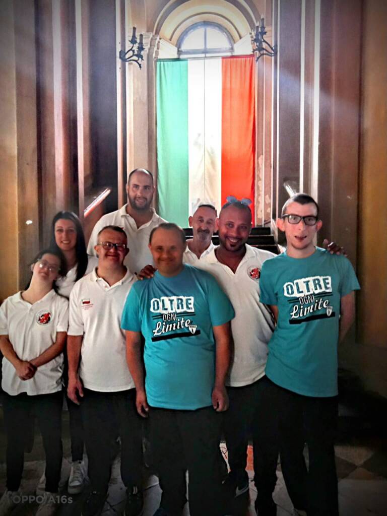 I campioni d'Italia del borgo San Martino di Saluzzo ricevuti da Sindaco e giunta