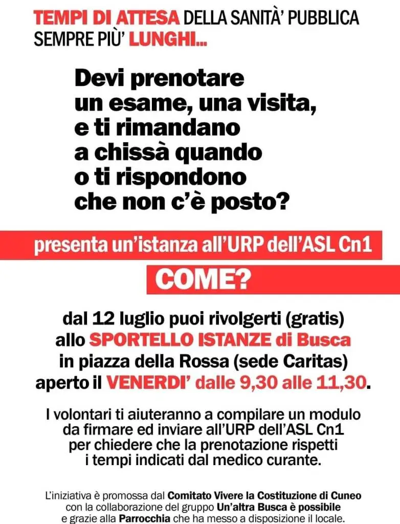 Busca, si attiva lo sportello del Comitato “Vivere la Costituzione”