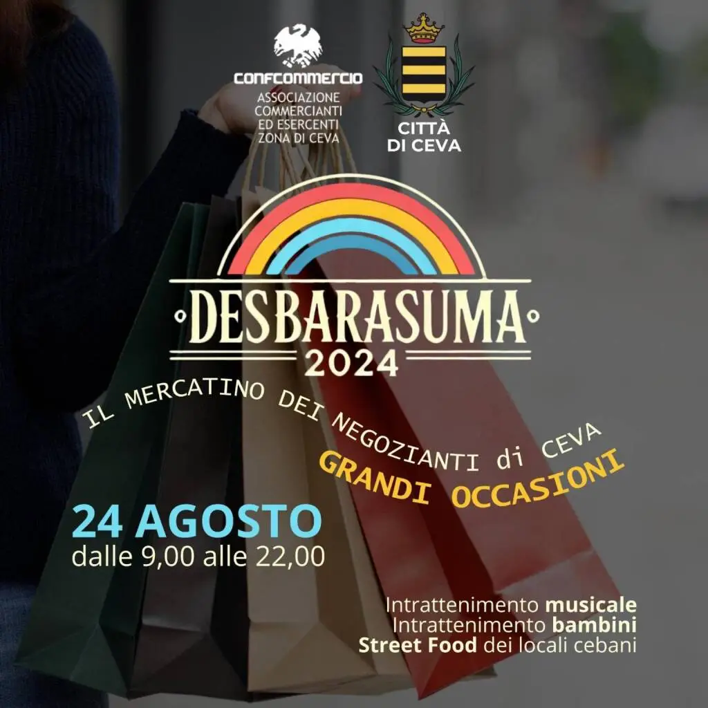 “Desbarasuma”: a Ceva il mercatino dei negozianti con grandi occasioni