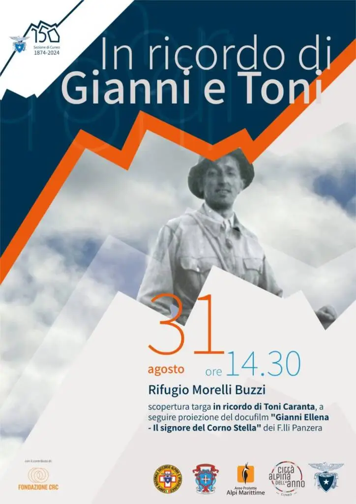 Al Rifugio Morelli Buzzi il ricordo di Gianni Ellena e Toni Caranta